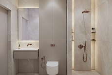 Дизайн-проект душевой от дизайнера Ксении Лежениной