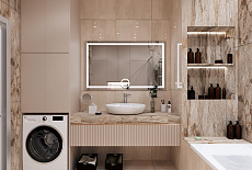 Проект ванной комнаты от Гортман Анастасии