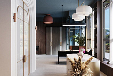 Проект дизайн современный салон по продаже межкомнатный и входных дверей от дизайнера Сергея Шулик