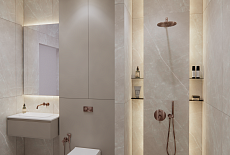 Дизайн-проект душевой от дизайнера Ксении Лежениной