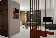 Дизайн-проект кухни-гостиной от Татьяны Зизы