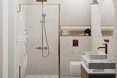 Дизайн-проект ванной комнаты от дизайнера Татьяны Зизы.