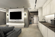 Дизайн-проект кухни-гостиной от Саворенко Елены