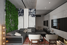 Дизайн-проект кухни-гостиной от Дениса Черного