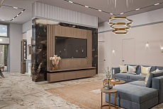 Дизайн-проект гостиной от дизайнера Бобяшкиной Елены