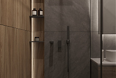 Дизайн-проект темной ванной комнаты от Сафаровой Татьяны