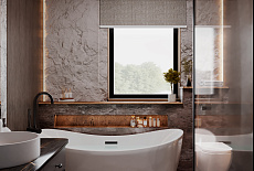 Дизайн-проект санузла от дизайнера Елены Кокшаровой