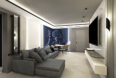 Дизайн-проект кухни-гостиной от Саворенко Елены