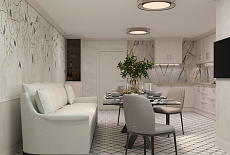 Проект 1 этажа загородного дома от Юлии Потанцевой