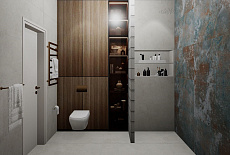 Дизайн-проект душевой комнаты от Татьяны Зизы.