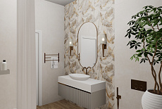 Дизайн-проект ванной комнаты Татьяны Зизы