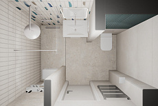 Дизайн ванной комнаты от Зизы Татьяны .