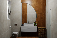 Дизайн-проект ванной комнаты с душевой от Кузьмичевой Анны