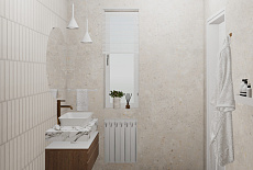 Дизайн-проект ванной комнаты от дизайнера Татьяны Зизы.