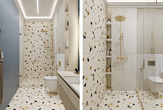 Дизайн-проект ванной комнаты от Гурьевой Елены.