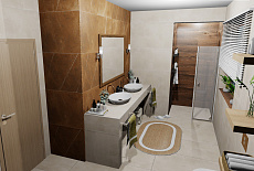 Дизайн-проект ванной комнаты от Кузьмичевой Анны