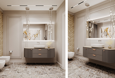 Дизайн-проект ванной комнаты от Гурьевой Елены.