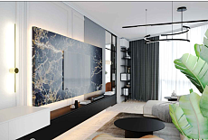 Дизайн-проект гостиной от дизайнера Гурьевой Елены.