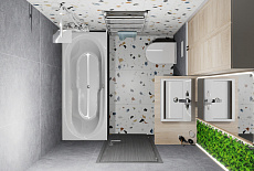 Проект ванной от Кузьмичевой Анны