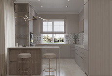 Дизайн-проект кухни гостиной от дизайнера Сафаровой Татьяны 