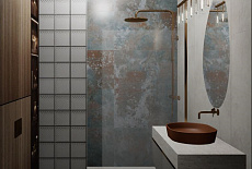 Дизайн-проект душевой комнаты от Татьяны Зизы.