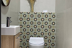 Дизайн-проект санузла в шоуруме от дизайнера Татьяны Зизы