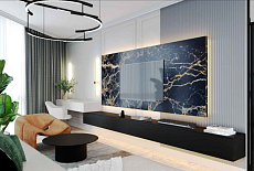 Дизайн-проект гостиной от дизайнера Гурьевой Елены.