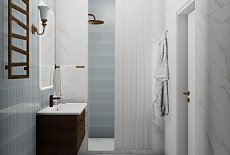 Дизайн-проект санузла для семейной пары от Татьяны Зизы.