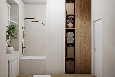 Дизайн-проект ванной комнаты Татьяны Зизы