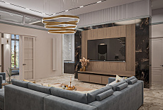 Дизайн-проект гостиной от дизайнера Бобяшкиной Елены