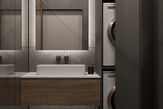 Дизайн-проект темной ванной комнаты от Сафаровой Татьяны