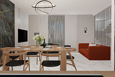 Дизайн-проект кухни-гостиной от Татьяны Зизы