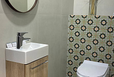 Дизайн-проект санузла в шоуруме от дизайнера Татьяны Зизы