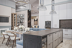 Дизайн-проект гостиной от дизайнера Бобяшкиной Елены