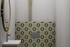 Дизайн-проект санузла в шоуруме от дизайнера Татьяны Зизы