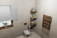 Дизайн-проект ванной комнаты от Кузьмичевой Анны