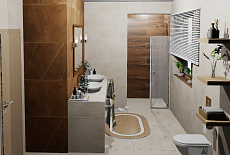 Дизайн-проект ванной комнаты от Кузьмичевой Анны