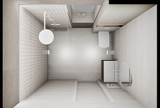 Дизайн-проект санузла от дизайнера Татьяны Зизы