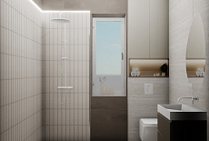 Дизайн-проект санузла от дизайнера Татьяны Зизы