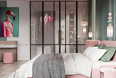 Дизайн-проект спальни и ванной комнаты от дизайнера Мискун Ирина