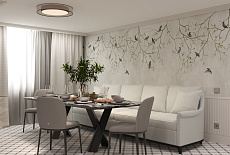 Проект 1 этажа загородного дома от Юлии Потанцевой