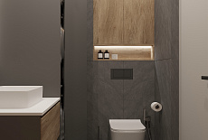 Дизайн-проект темной ванной комнаты от Сафаровой Татьяны